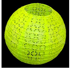 Бумажный фонарик с рисунком лимонный 25 см. 0924-17